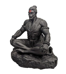 Meditating Hanuman Ji Murti - Bajrangbali Best Idol for Car Dashboard - PolyMarble Washable Material