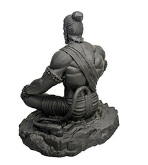 Meditating Hanuman Ji Murti - Bajrangbali Best Idol for Car Dashboard - PolyMarble Washable Material